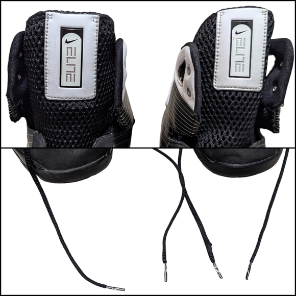 Nike '08 Hyperdunks Men's Size 18 Black/White Suede Mesh Athletic High-Tops - Picture 9 of 16